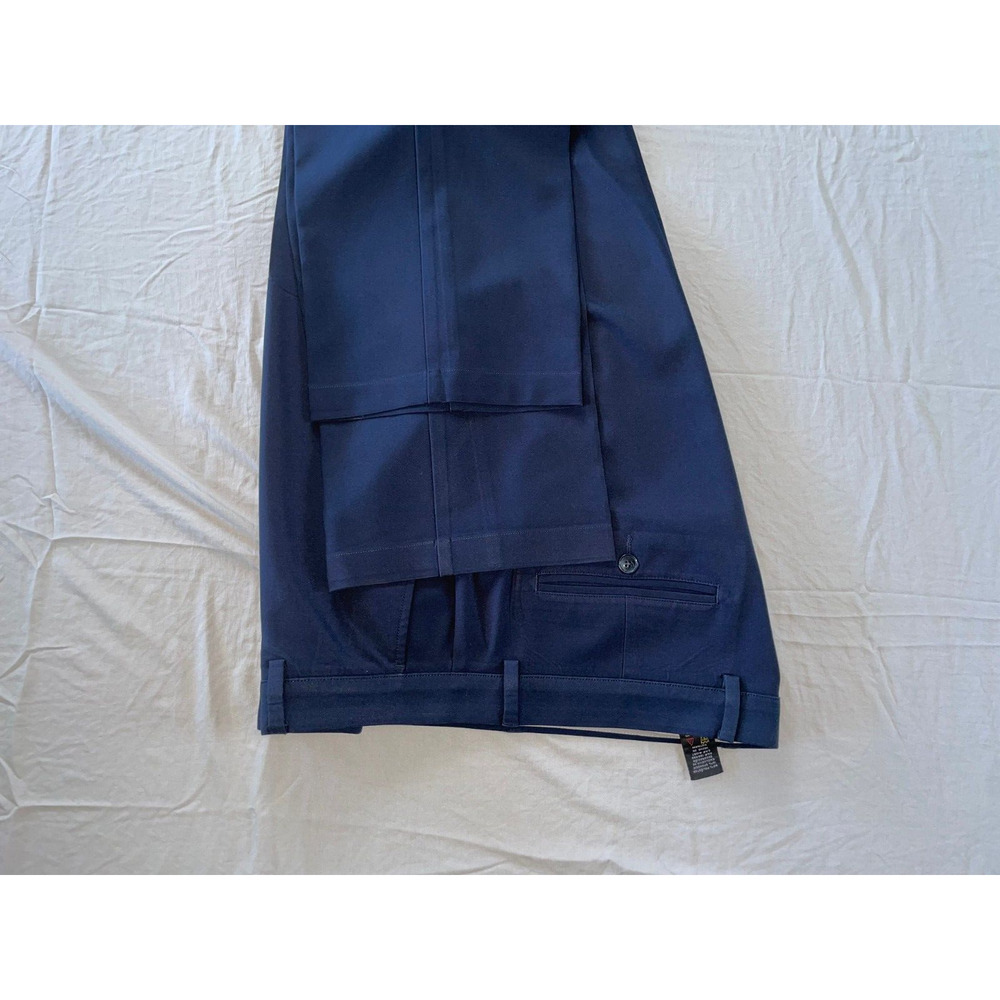 Greg Norman Flat Front Microfiber Ultimate Travel Chino Pants. Navy, 36X32. EUC - Picture 3 of 9